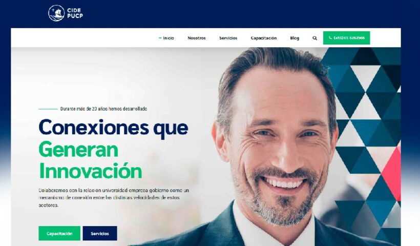 Portal Web del CIDE PUCP en Internet