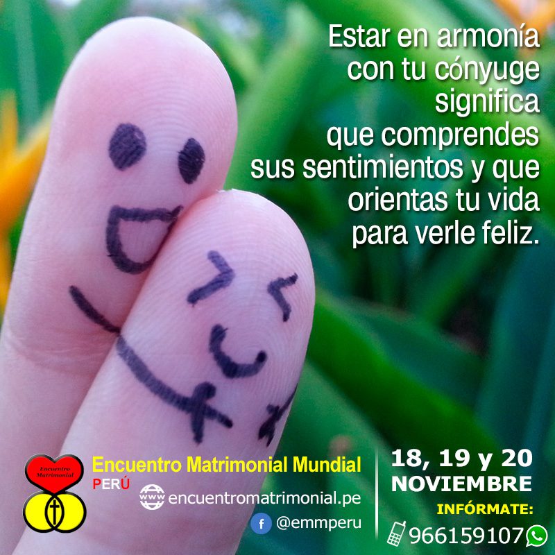 Flyer Encuentro Matrimonial Mundial en el Perú