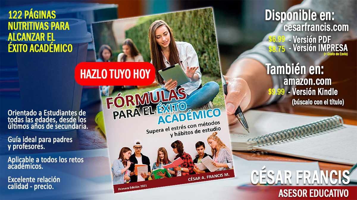 Servicio Integral para el Manual de hábitos de estudio de César Francis