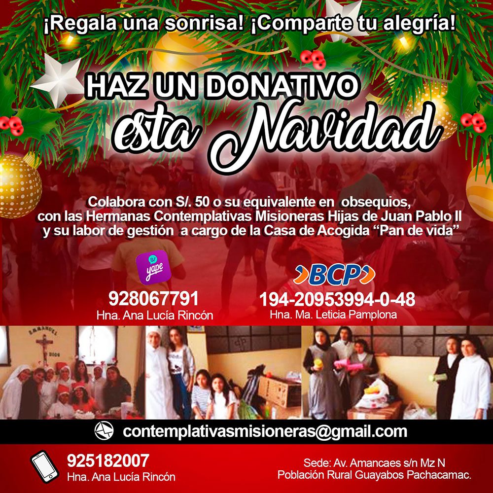 Haz un donativo esta navidad