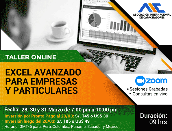 Curso Excel Avanzado para empresas y particulares