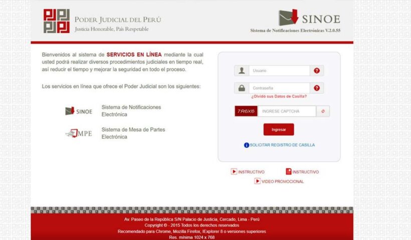 Gestión técnica de SINOE y transformación digital para abogados en Perú