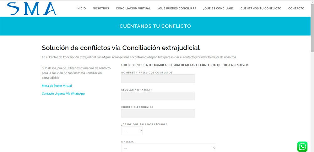 Solución de Conflictos vía Conciliación virtual