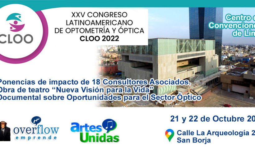 En el XXV Congreso de Optometría y Óptica: Overflow Emprende y Artes Unidas son Aliados Estratégicos