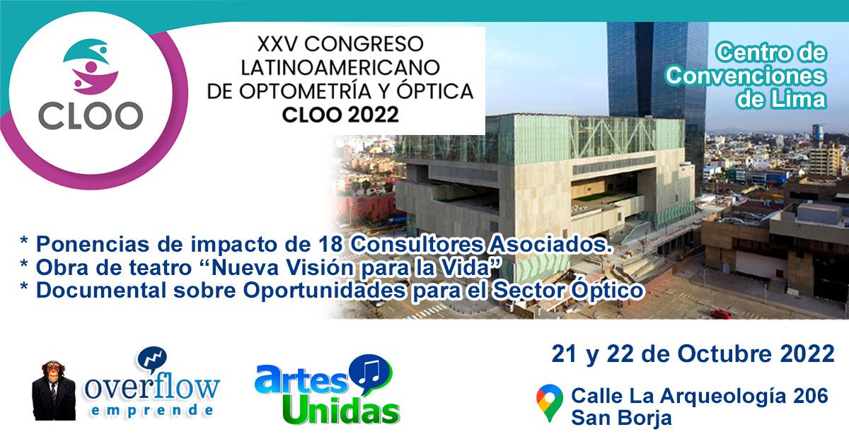 En el XXV Congreso de Optometría y Óptica: Overflow Emprende y Artes Unidas son Aliados Estratégicos