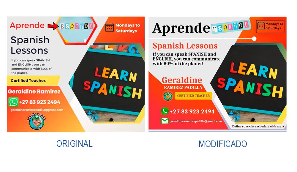 Flyer Aprende Español con Spanish Mundo