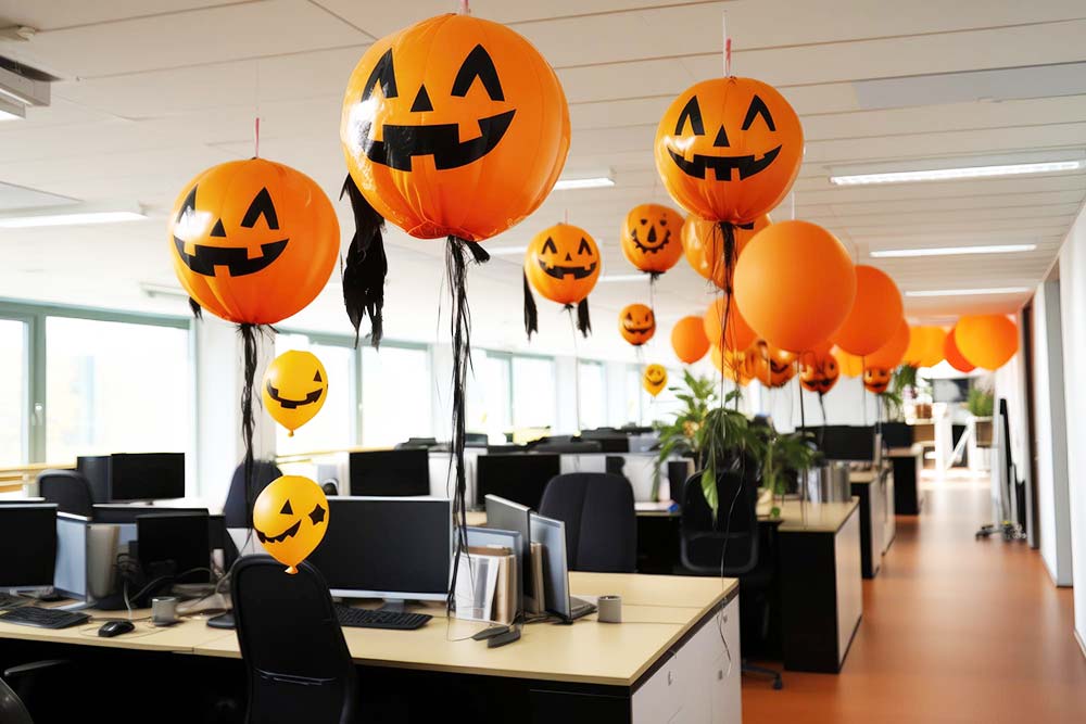 Ideas de negocio para halloween: decoración de oficinas.