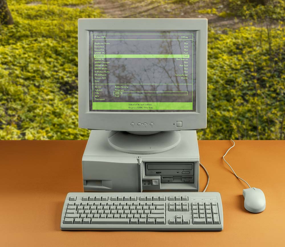 El MS-DOS de Microsoft se utilizó en las computadoras de IBM