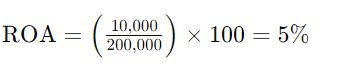 Resultado cálculo del ratio retorno sobre activos