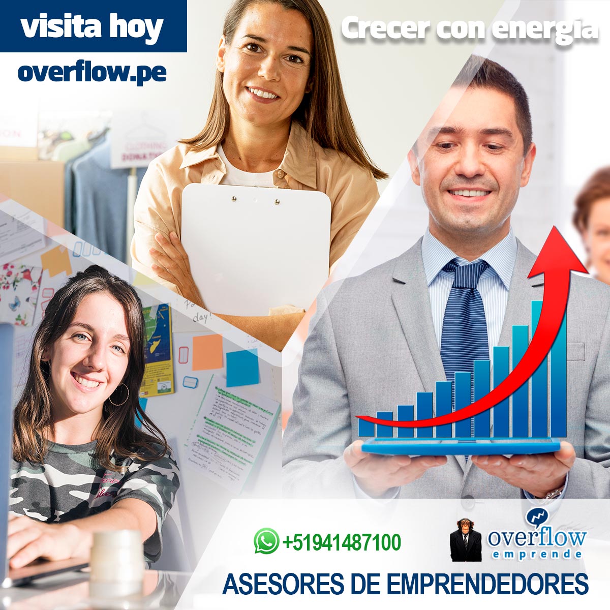 Crecer con energía emprendedora - Campaña de Beneficios Overflow Emprende