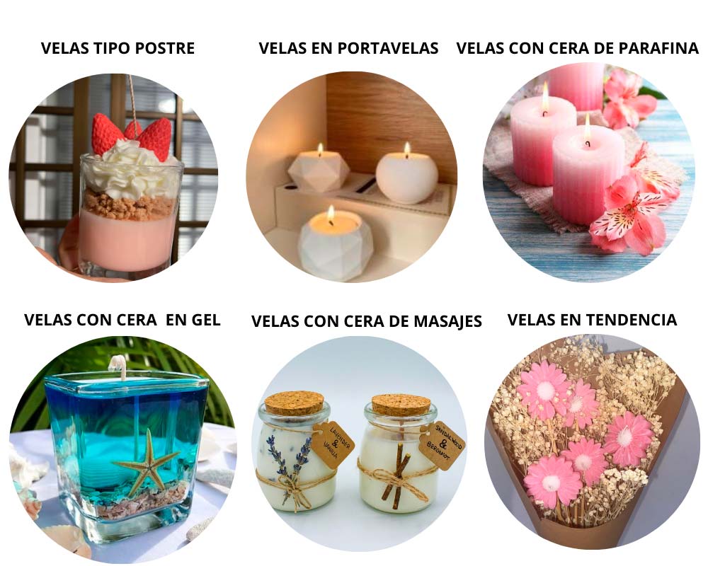 Aprende a crear velas artesanales de diversas formas