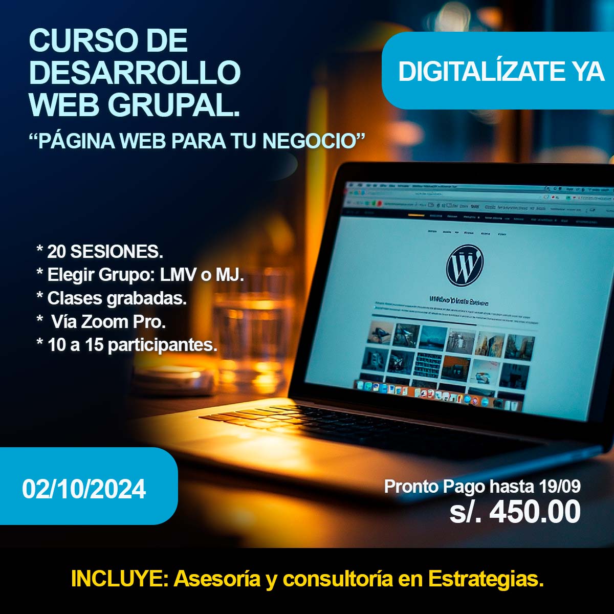 Curso: "Página web para tu negocio" con ActivatuWordpress.com