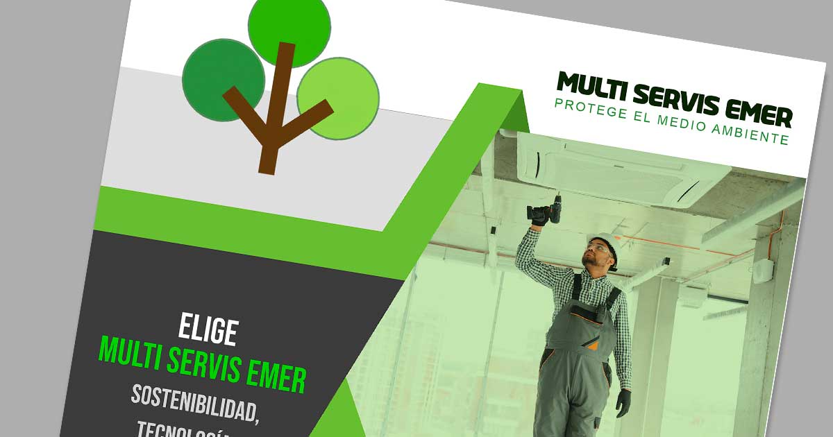 Diseño de Brochure para Multi Servis Emer