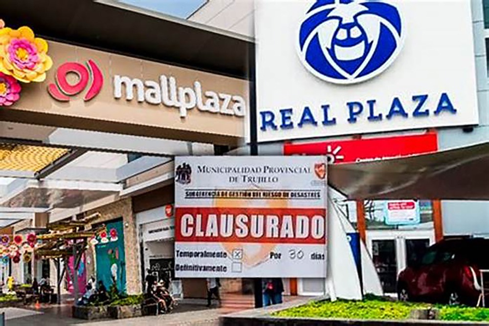 Caso del Real Plaza Clausurado en Trujillo - Foto del portal Macronorte.pe