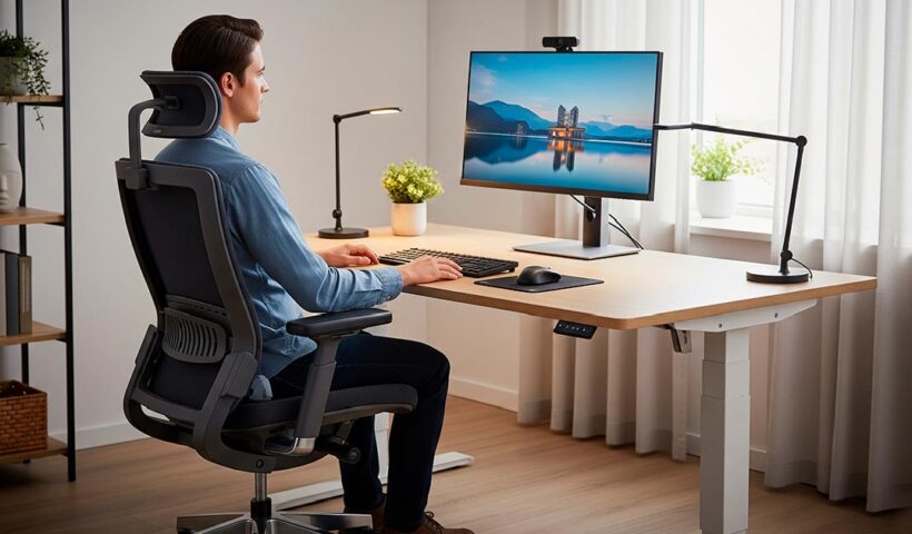 Espacio de trabajo ergonómico: 6 elementos vitales.