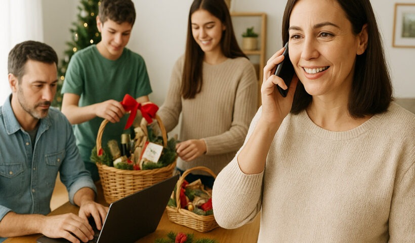 Vender canastas navideñas como idea de negocio
