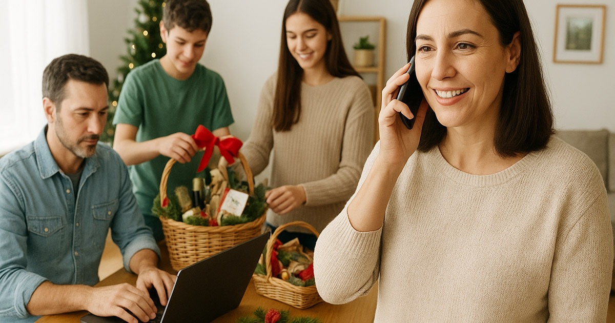 Vender canastas navideñas como idea de negocio