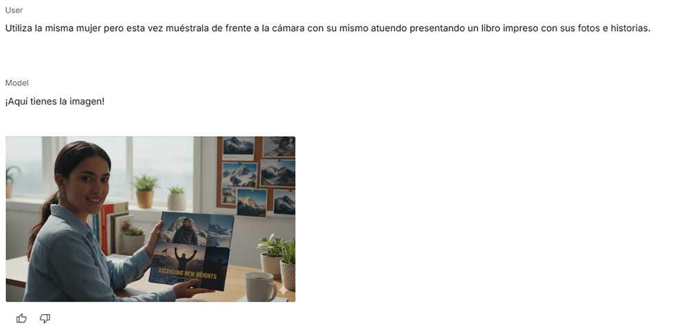 Segundo prompt sobre persistencia de personaje con IA Google Studio Segundo prompt sobre persistencia de personaje con IA Google Studio