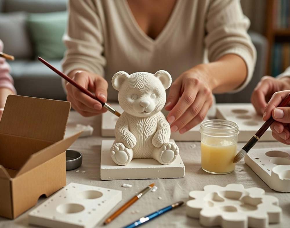 Las piezas de yeso para pintar pueden atraer clientes de diversas edades Las piezas de yeso para pintar pueden atraer clientes de diversas edades