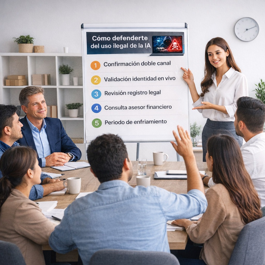 Capacitarse y desarrollar protocolos de validación ayuda a defenderse del uso ilegal de la IA Capacitarse y desarrollar protocolos de validación ayuda a defenderse del uso ilegal de la IA
