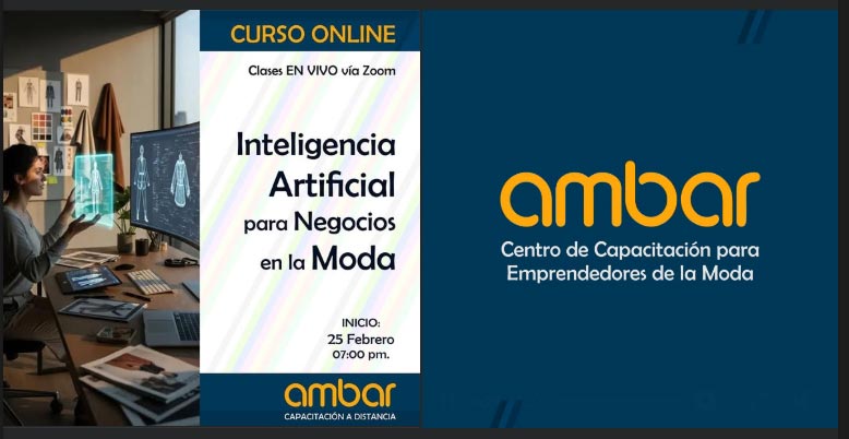 Curso online en vivo via zoom "Inteligencia artificial para negocios en la moda"