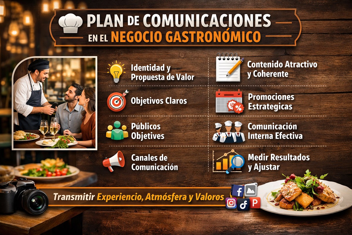 Elementos del plan de comunicaciones en el negocio gastronómico Elementos del plan de comunicaciones en el negocio gastronómico