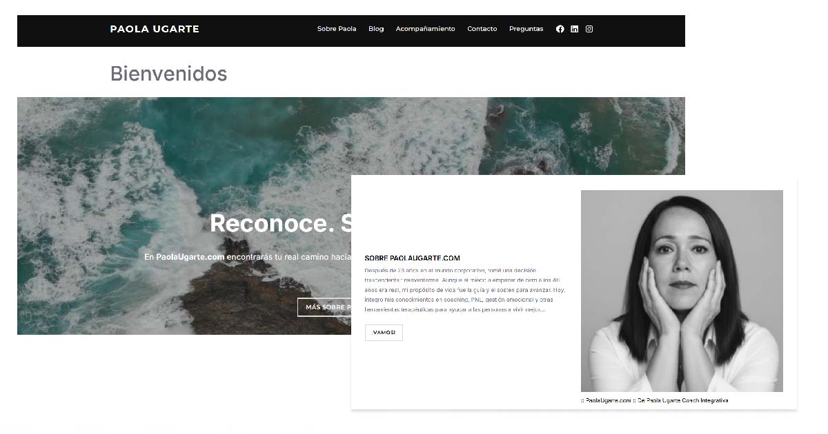 Desarrollo Sitio Web PaolaUgarte.com