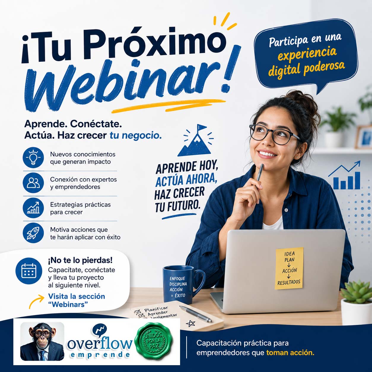 Banner Programa Formativo ¡Tu Próximo Webinar!