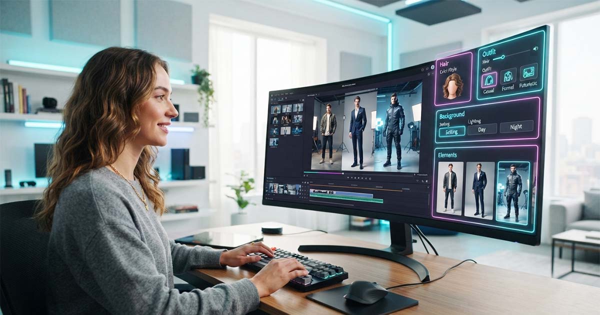 Controla el cabello, la ropa y los elementos de la escena Con Seedance 2.0